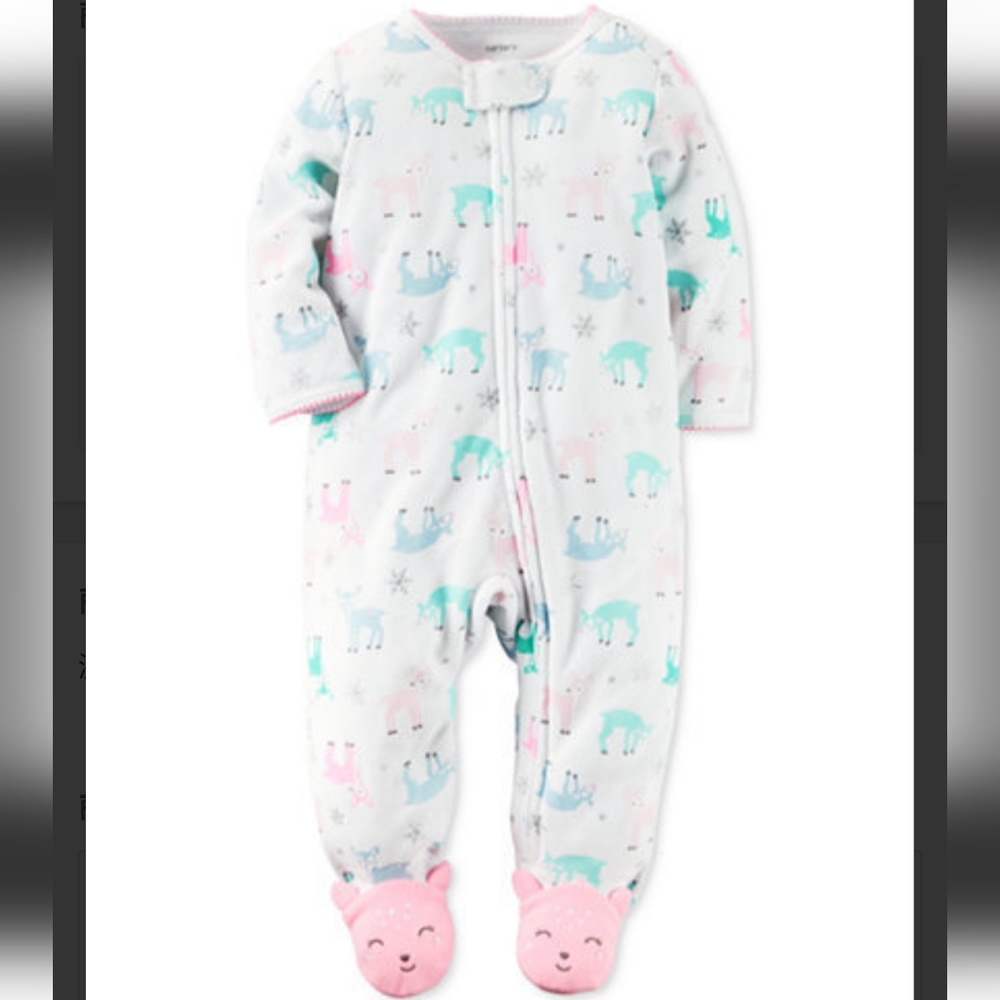 Carter's deer girl's overall